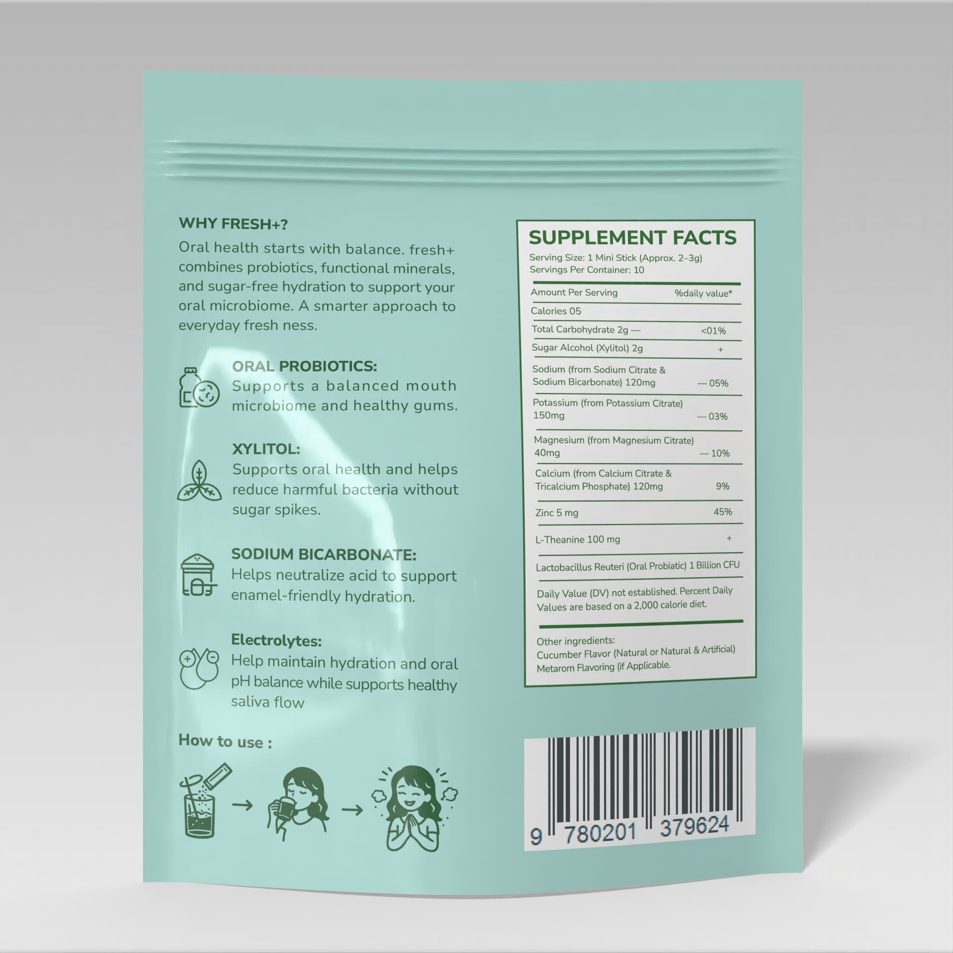 Aura fresh+ supplement facts and product science details