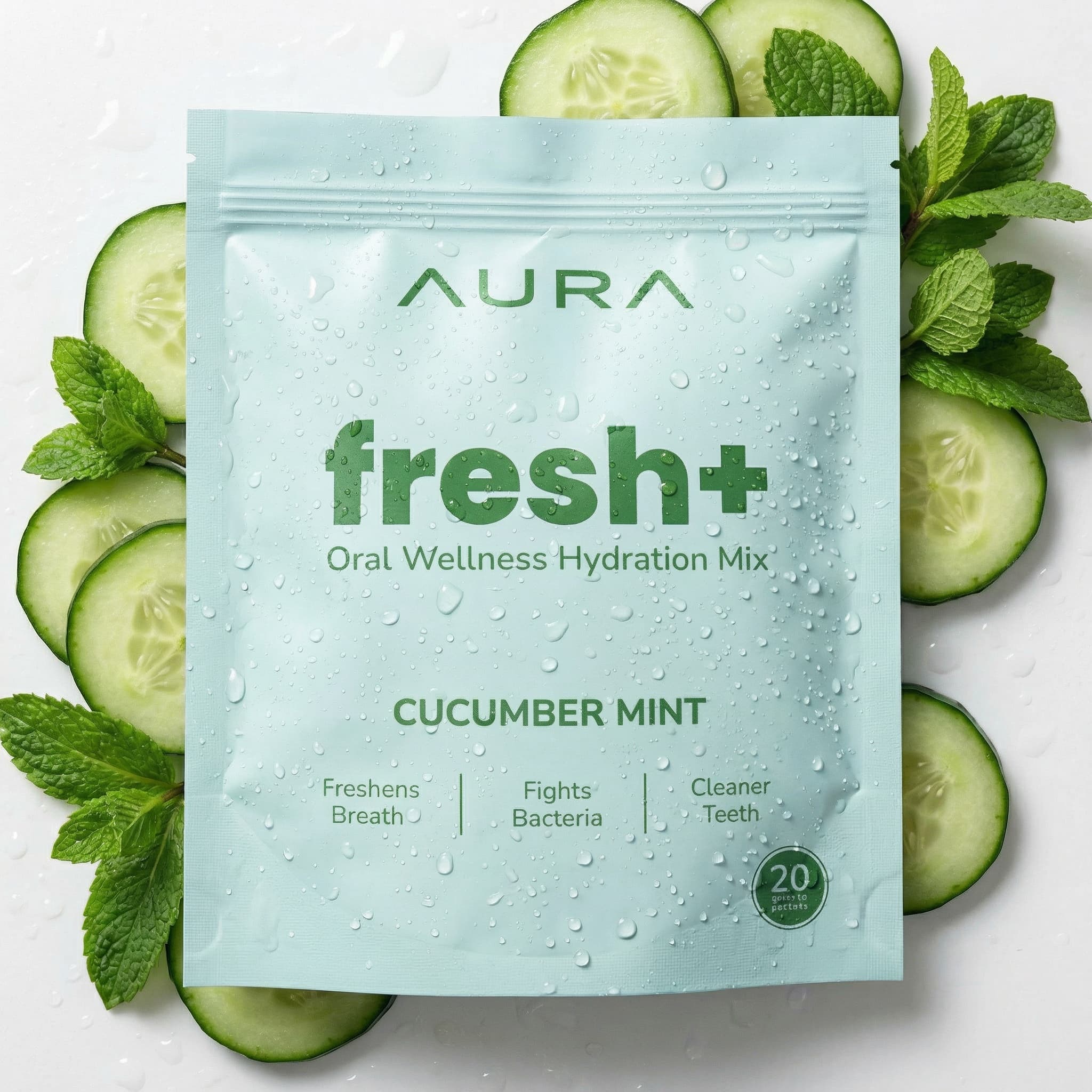 Aura fresh+ with cucumber and mint